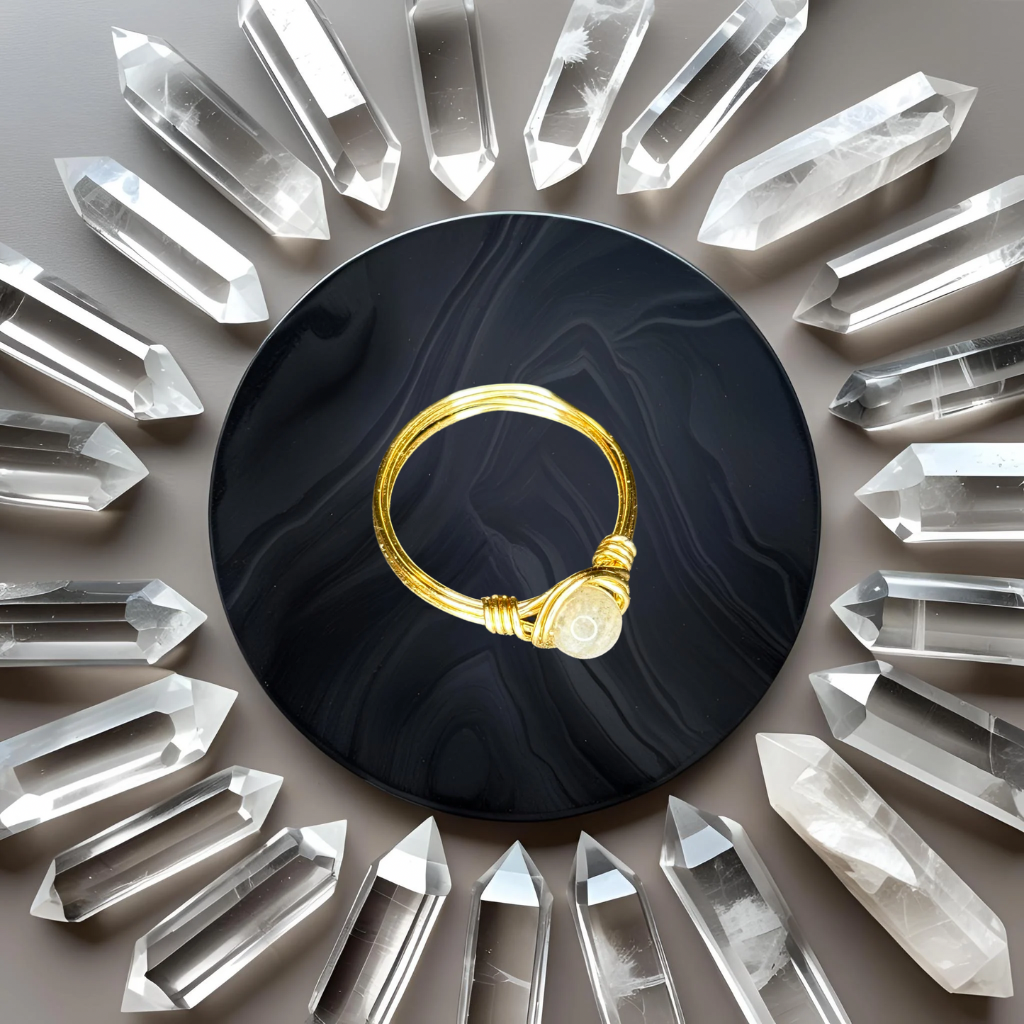 Labradorite Ring - 8.5