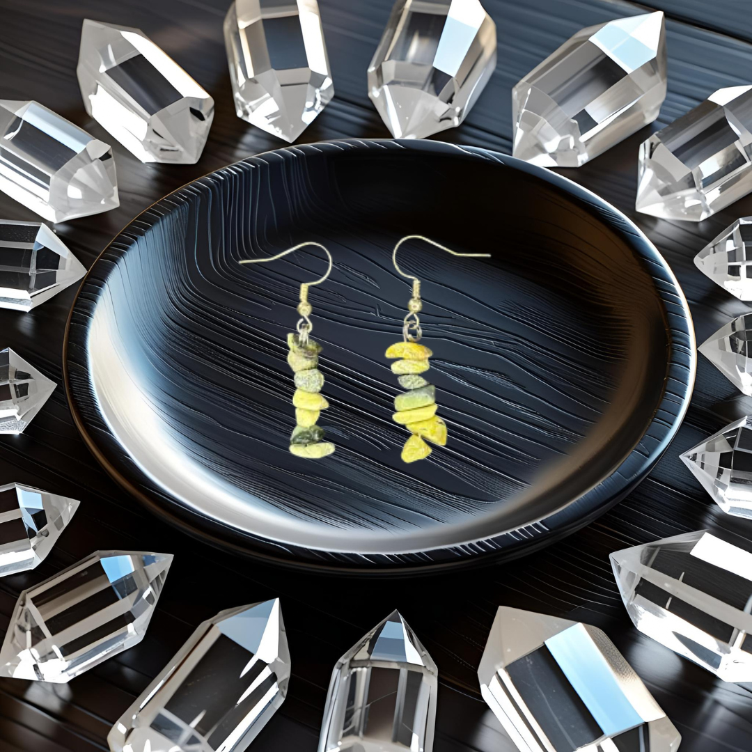 Yellow Turquoise Earrings