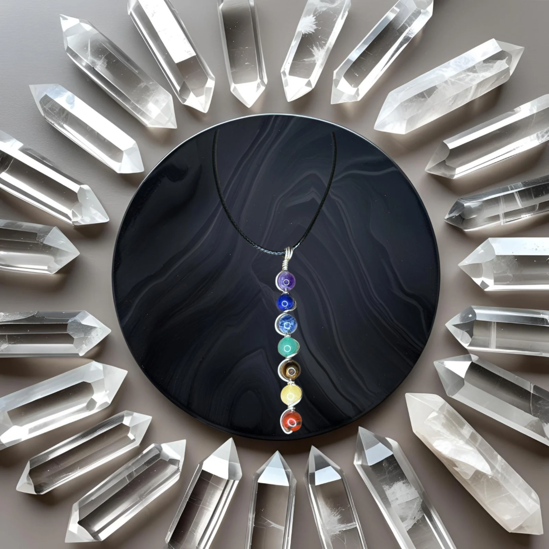 Chakra Balancing Necklace - Silver