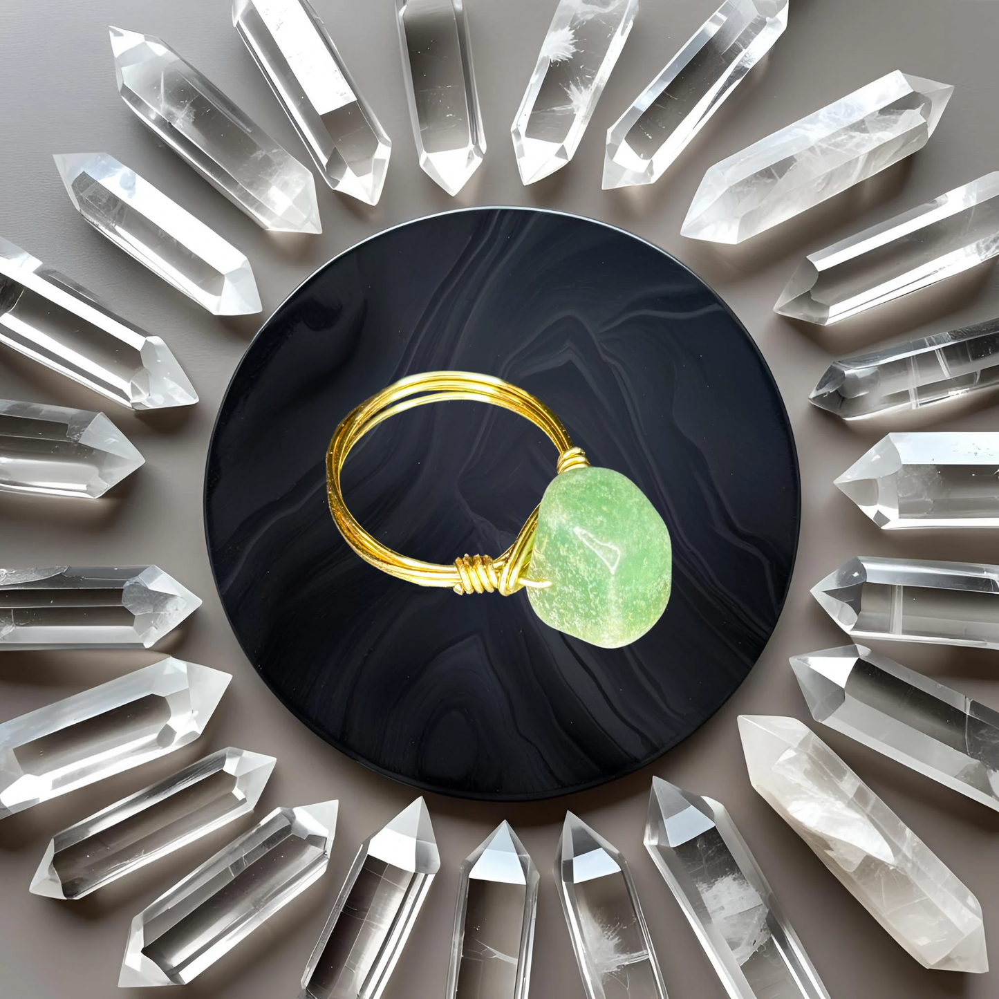 Green Aventurine Ring - 7