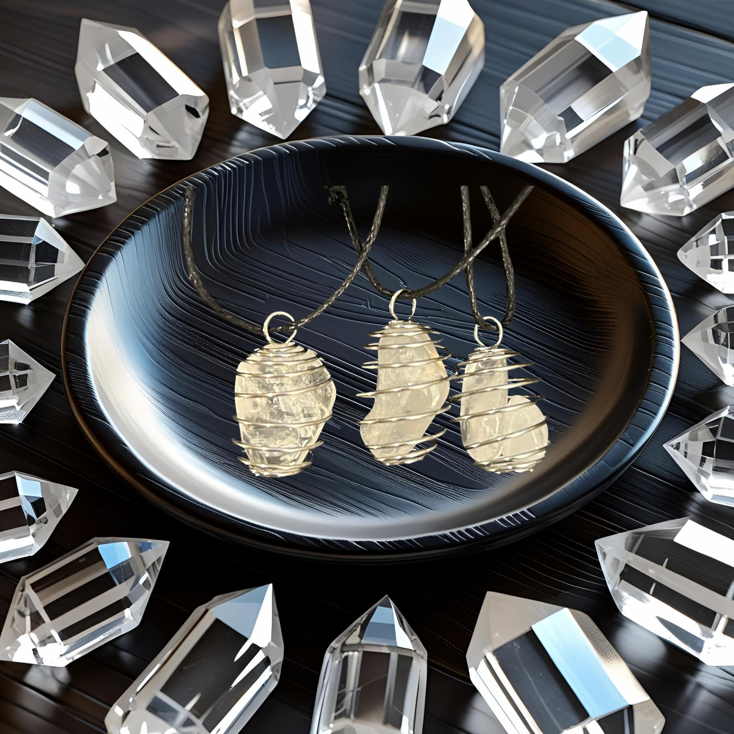 Clear Quartz Stackable Necklace