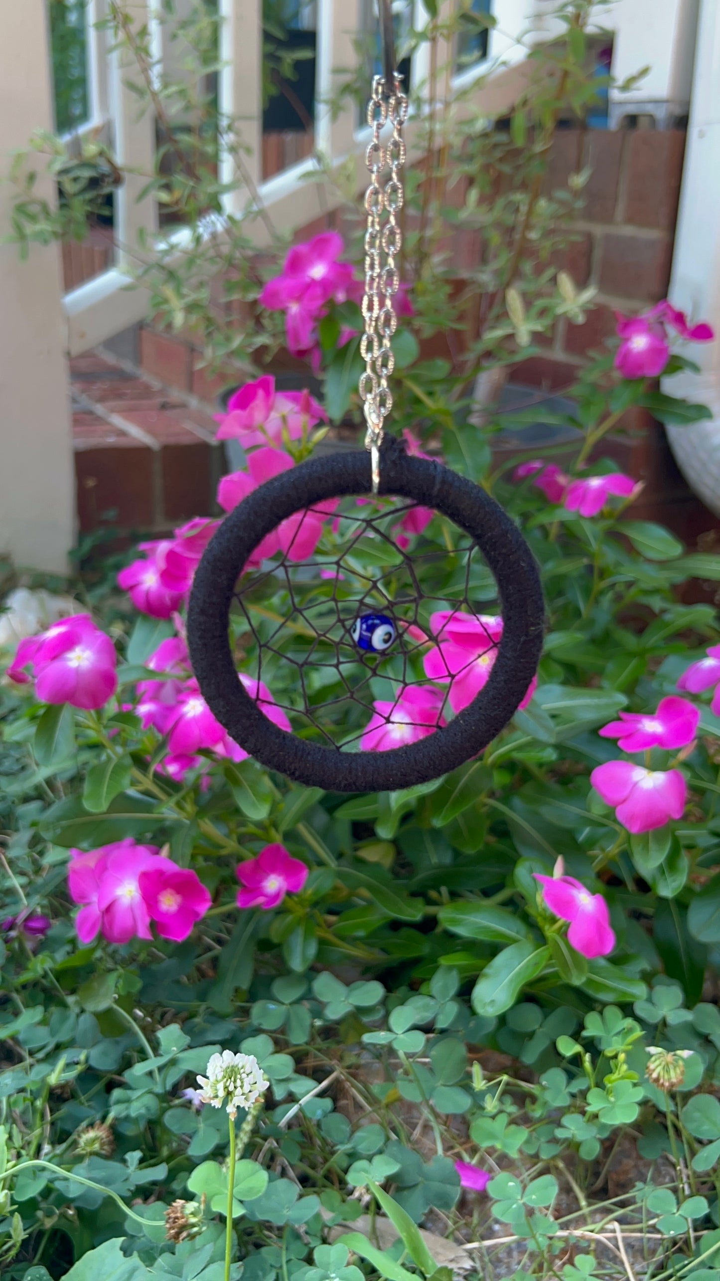 3" Indigo Evil Eye Dreamcatcher