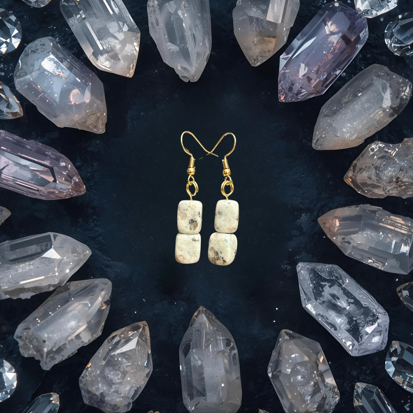 Kiwi Jasper Earrings