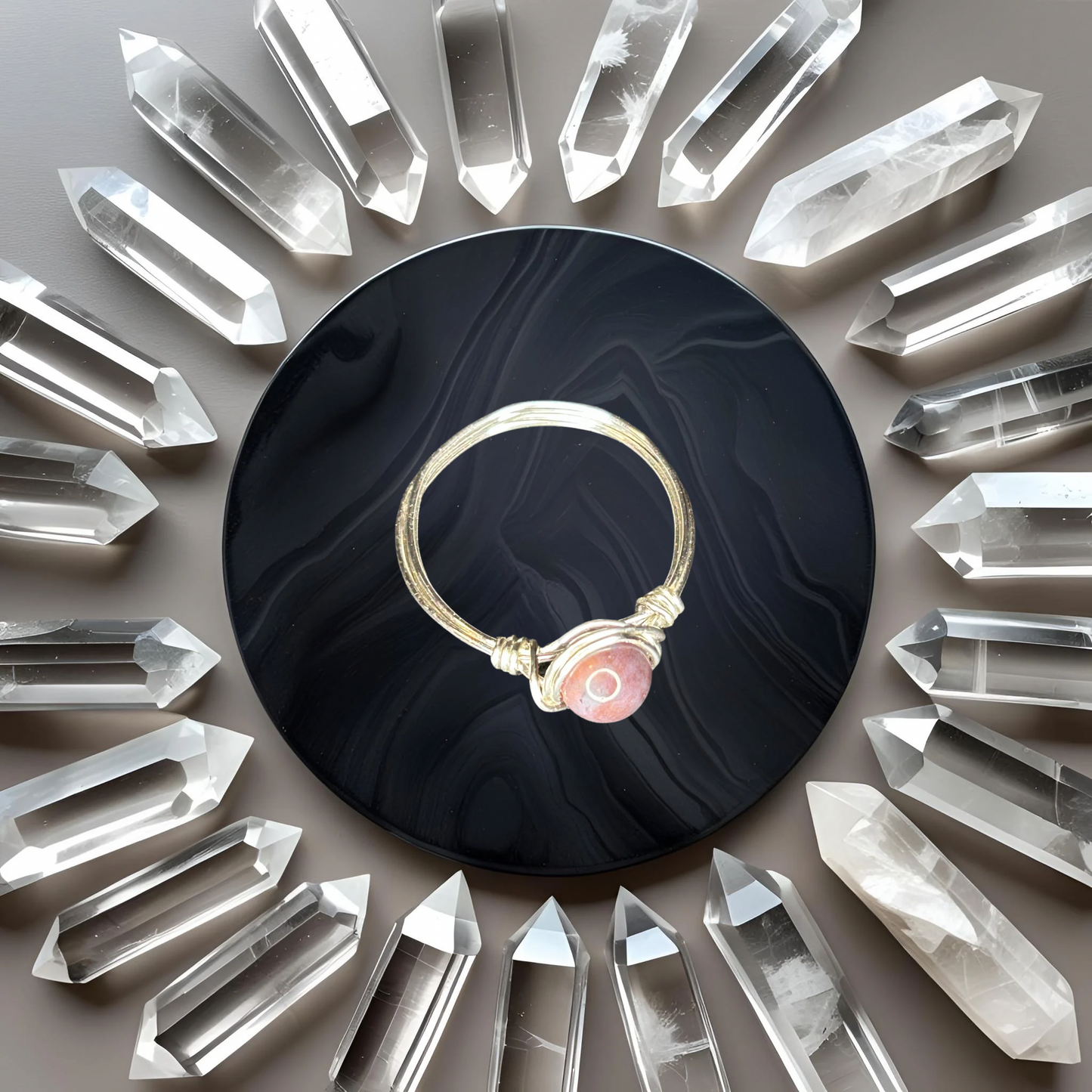 Polychrome Jasper Ring - 9