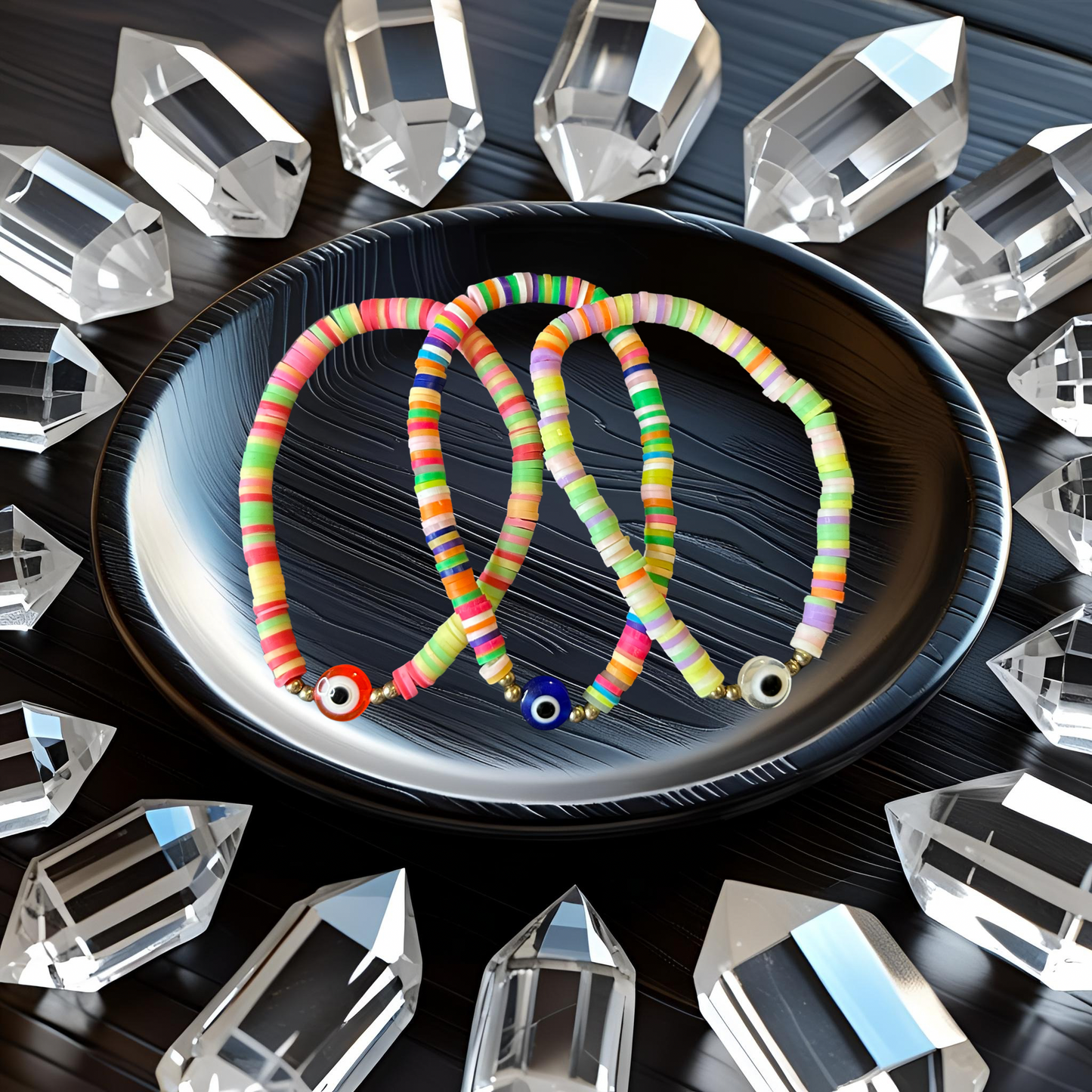 Evil Eye Bracelets - Polymer Clay