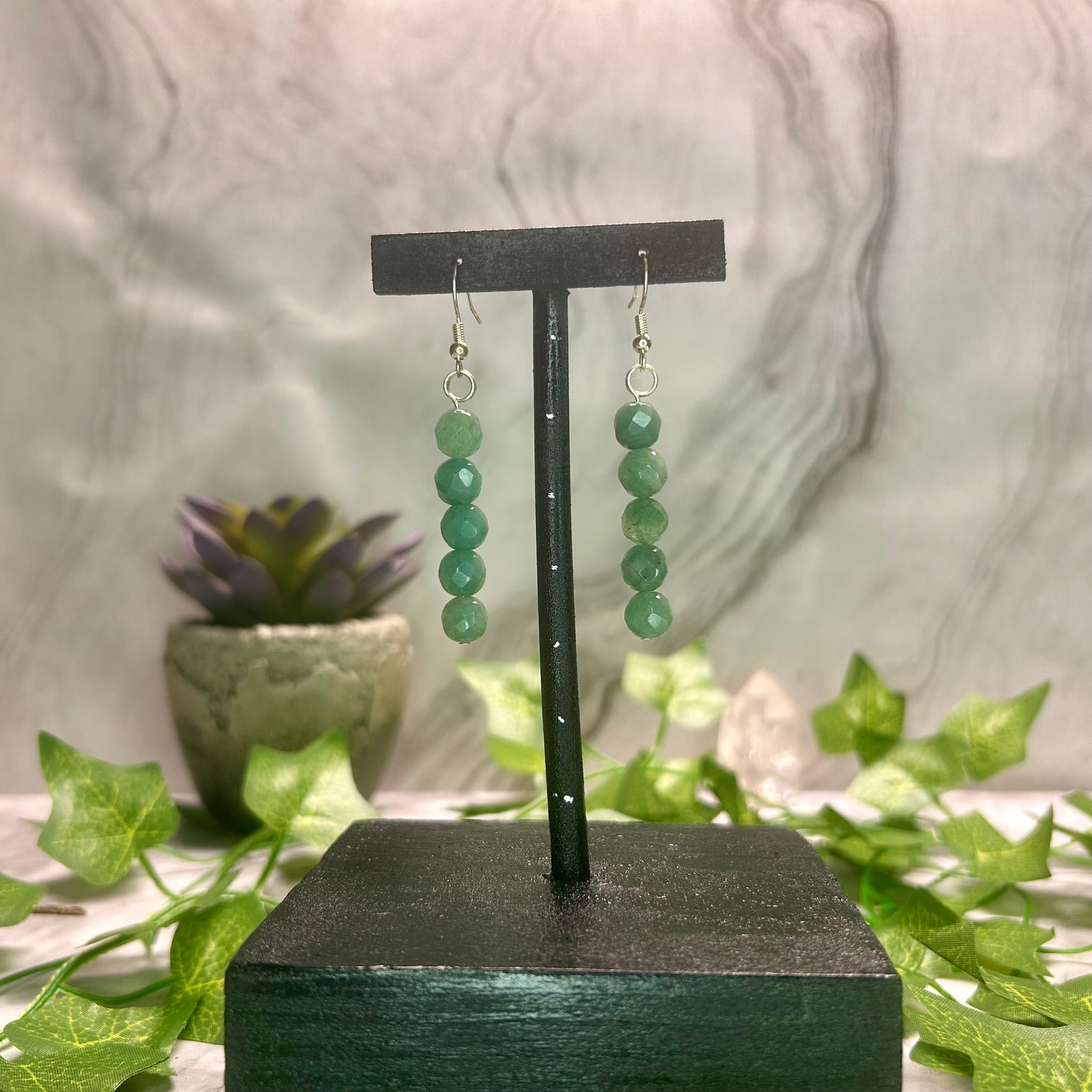 Green Aventurine Earrings