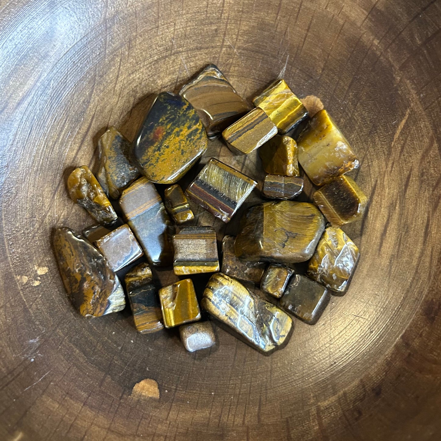 Tumbled Tiger's Eye Pouch