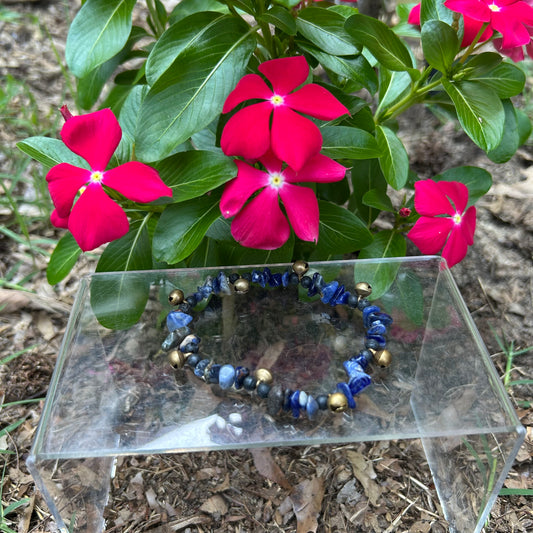 Sodalite Spirit Bell Bracelet