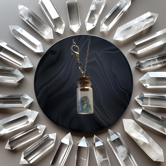 Aquamarine Jar Necklace