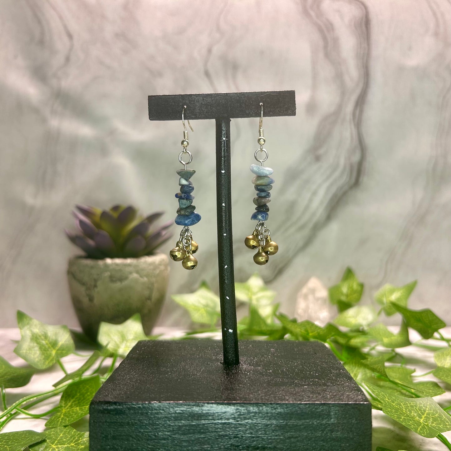 Sodalite Spirit Bell Earrings