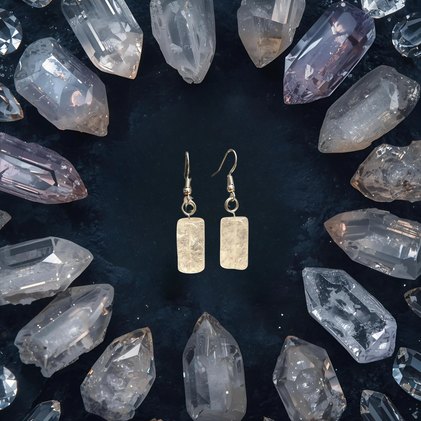 Clear Quartz Earrings