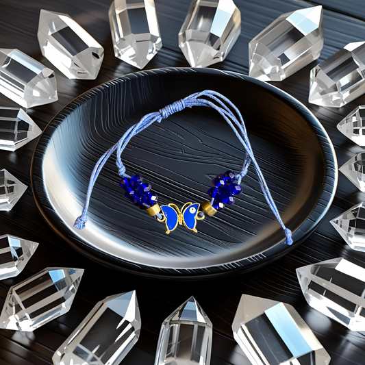 Evil Eye Bracelets - Butterfly & Eye - Adjustable