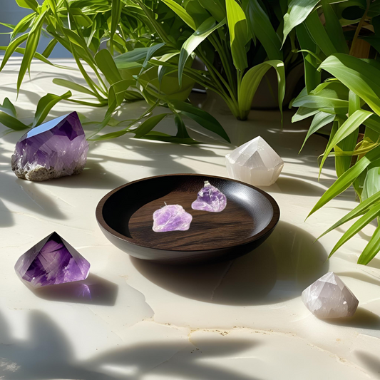 Amethyst Stud Earrings