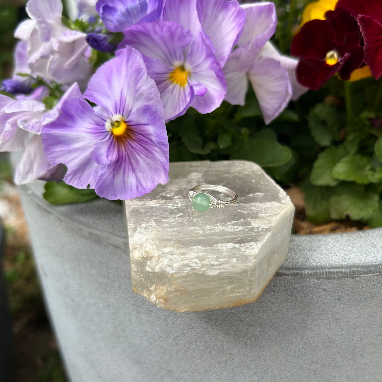 Green Aventurine Ring - 5