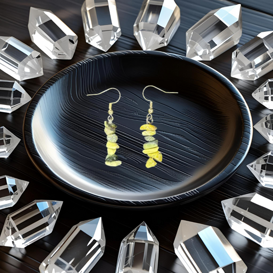 Yellow Turquoise Earrings