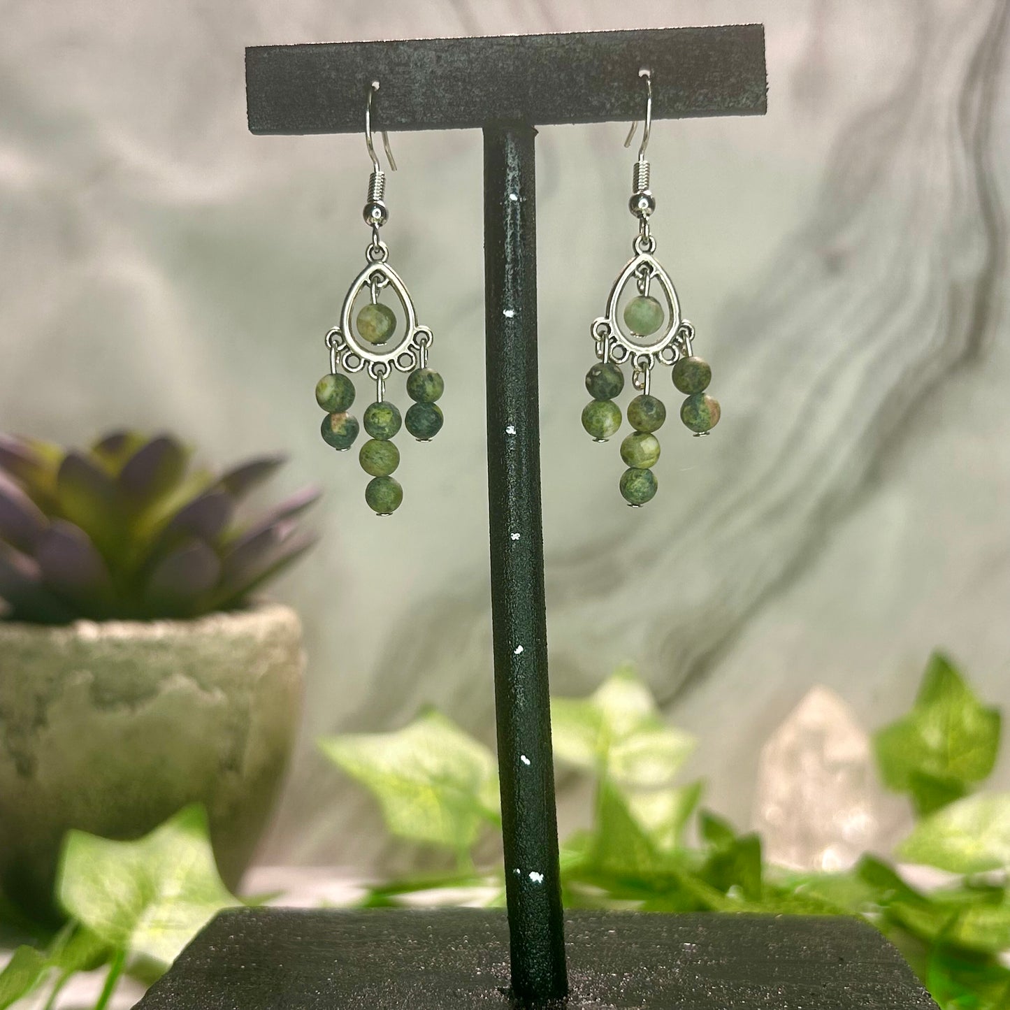 Unakite Earrings