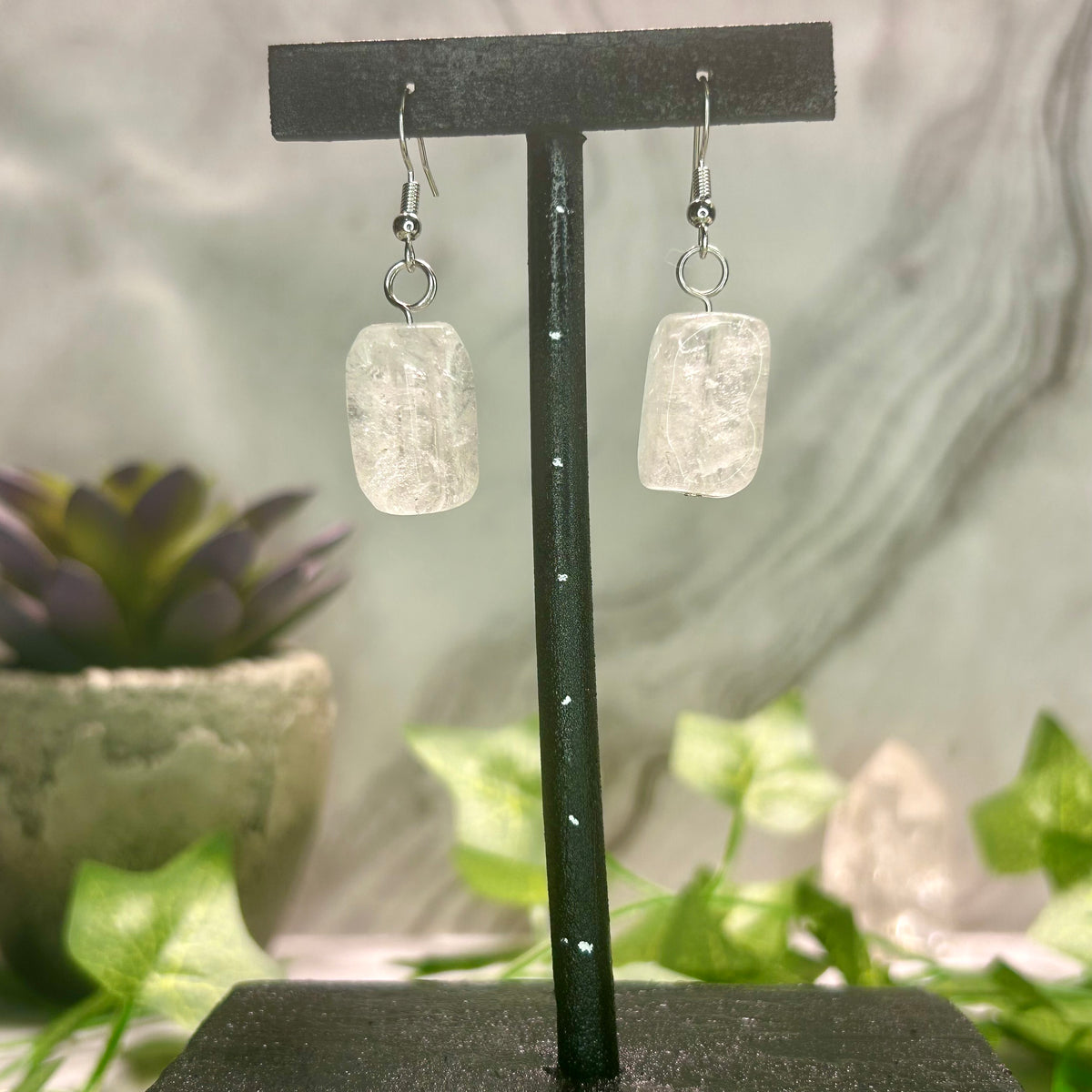 Clear Quartz Earrings