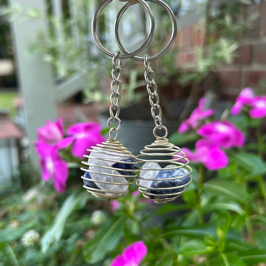 Repair Relations Keychain - Rose Quartz & Sodalite