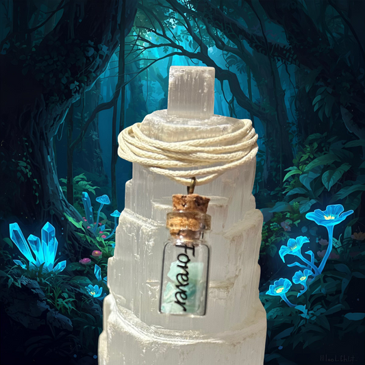 Amazonite Crystal Jar Necklace