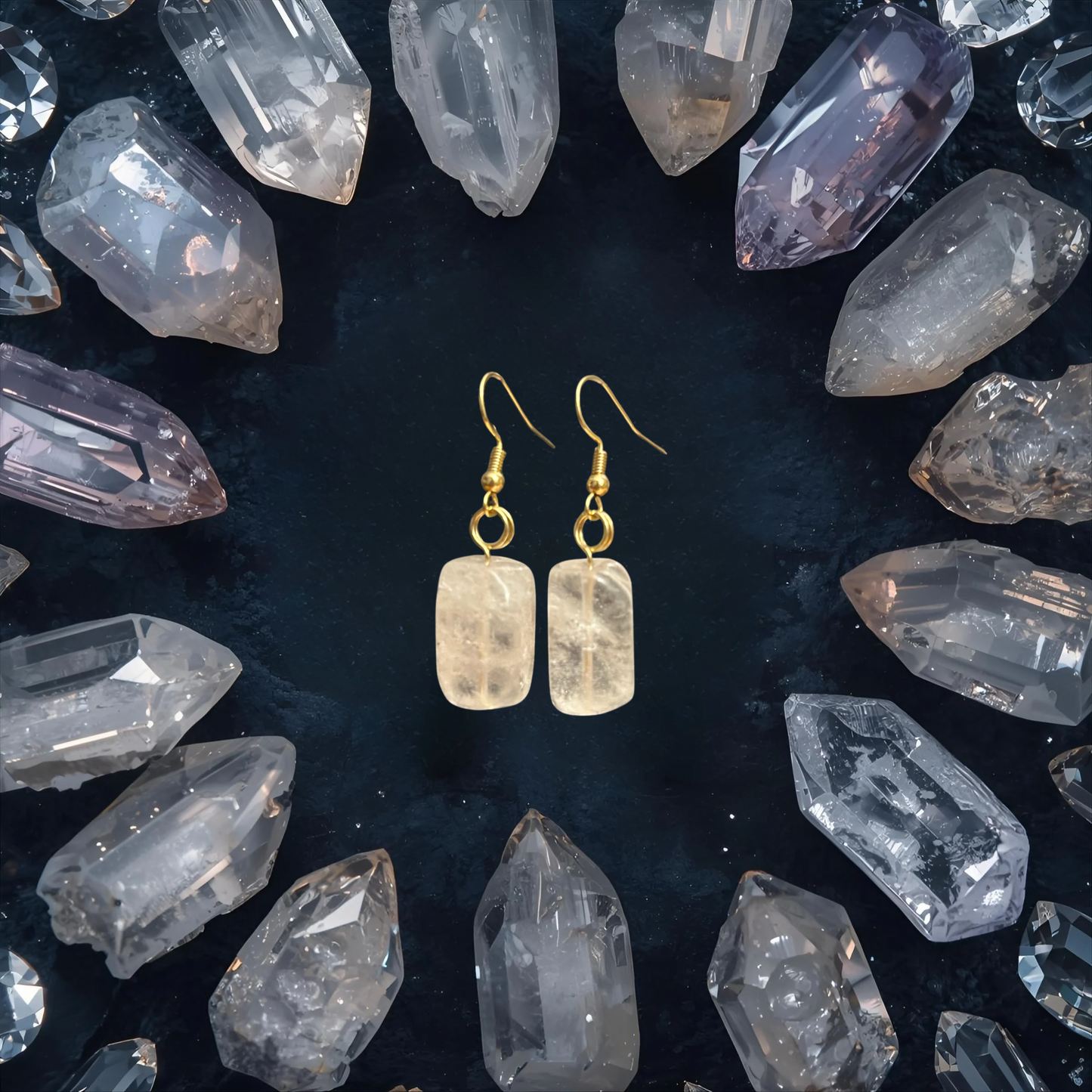 Clear Quartz Earrings