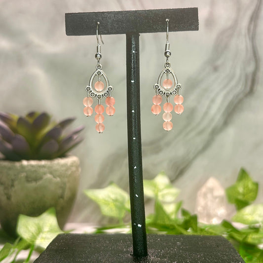 Cherry Quartz Earrings