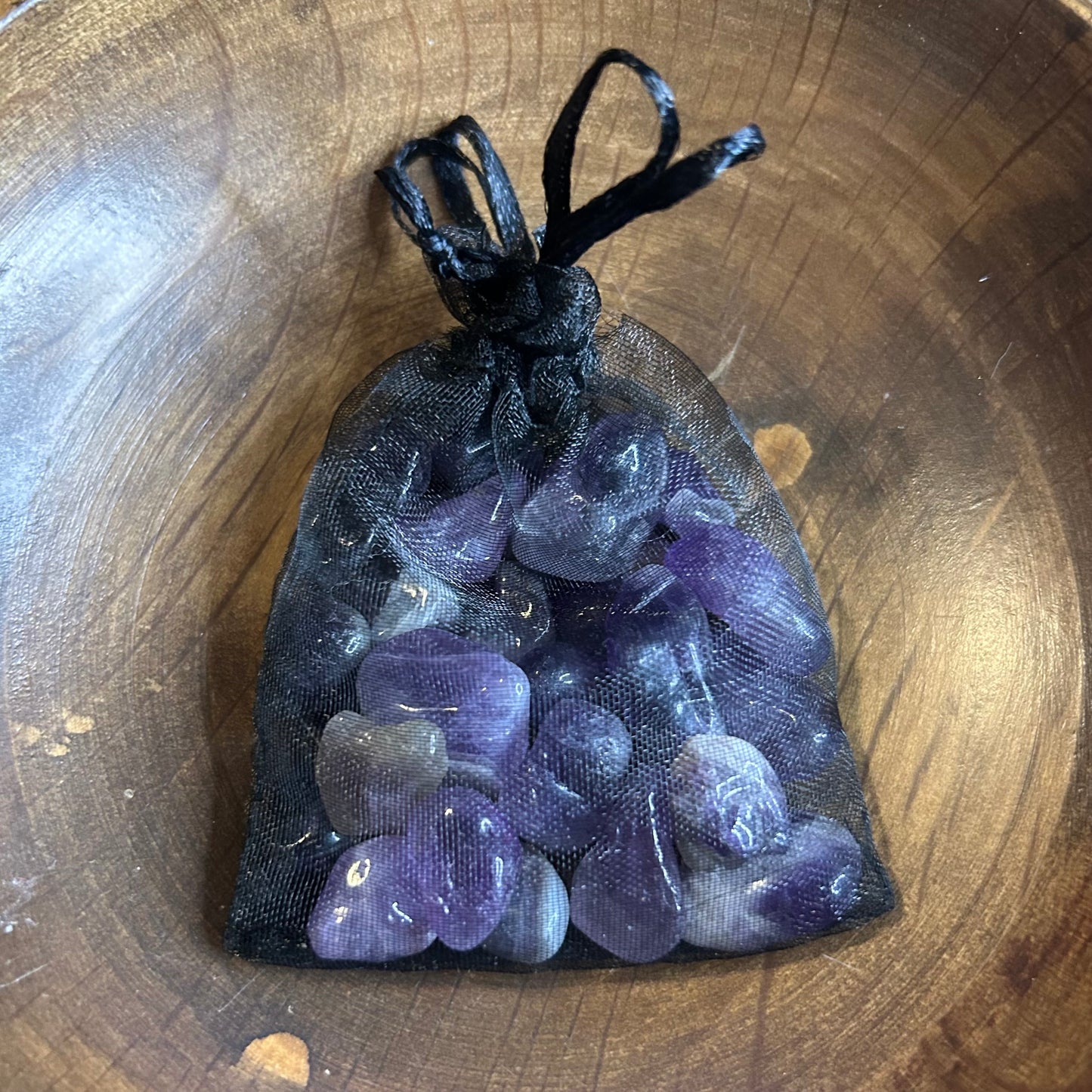 Tumbled Amethyst Pouch