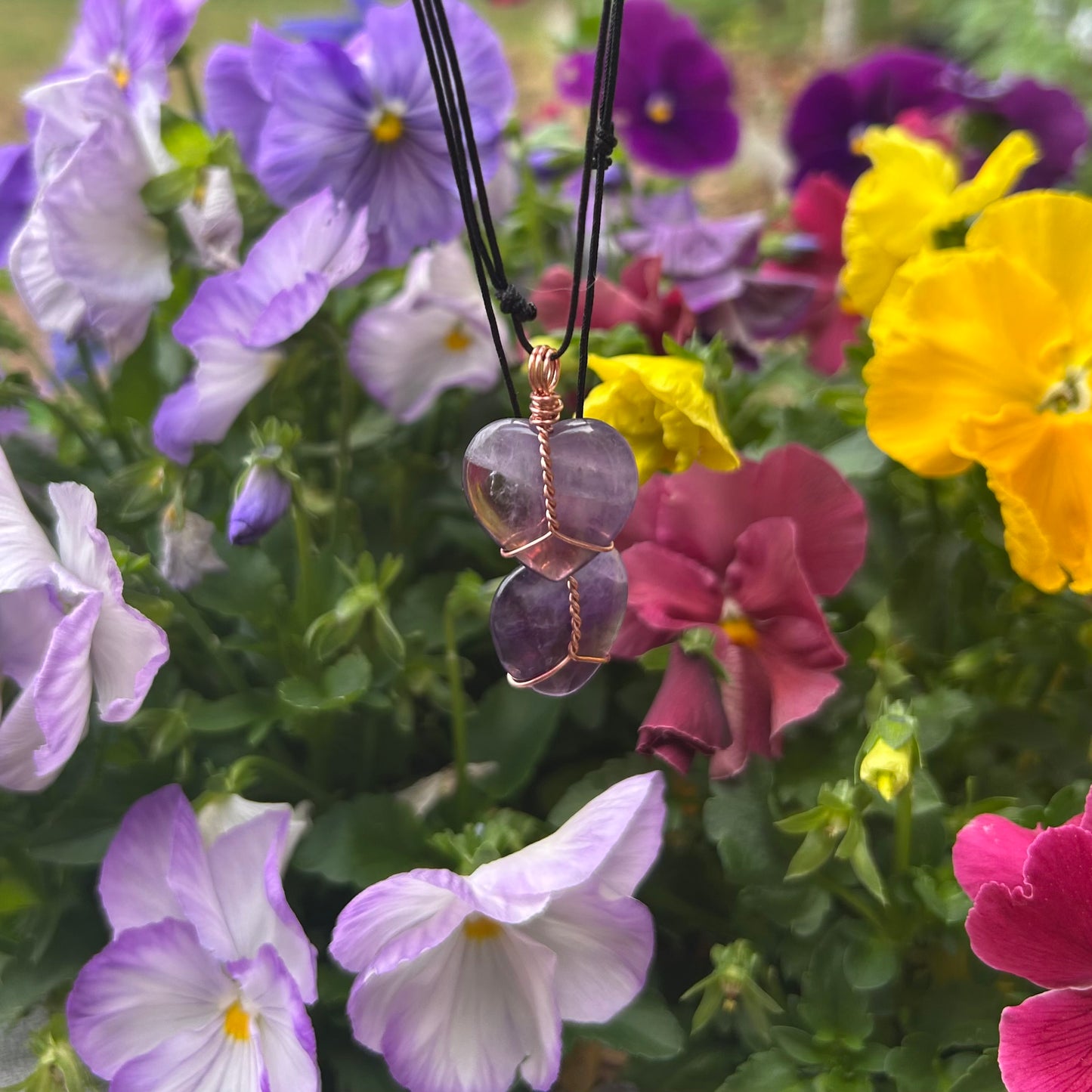Amethyst Mini Heart Necklace