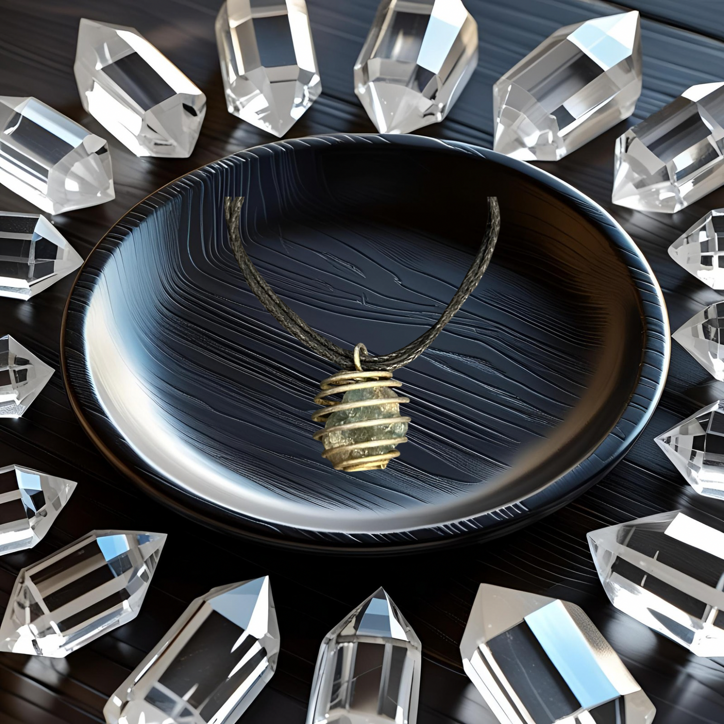 Aquamarine Caged Necklaces