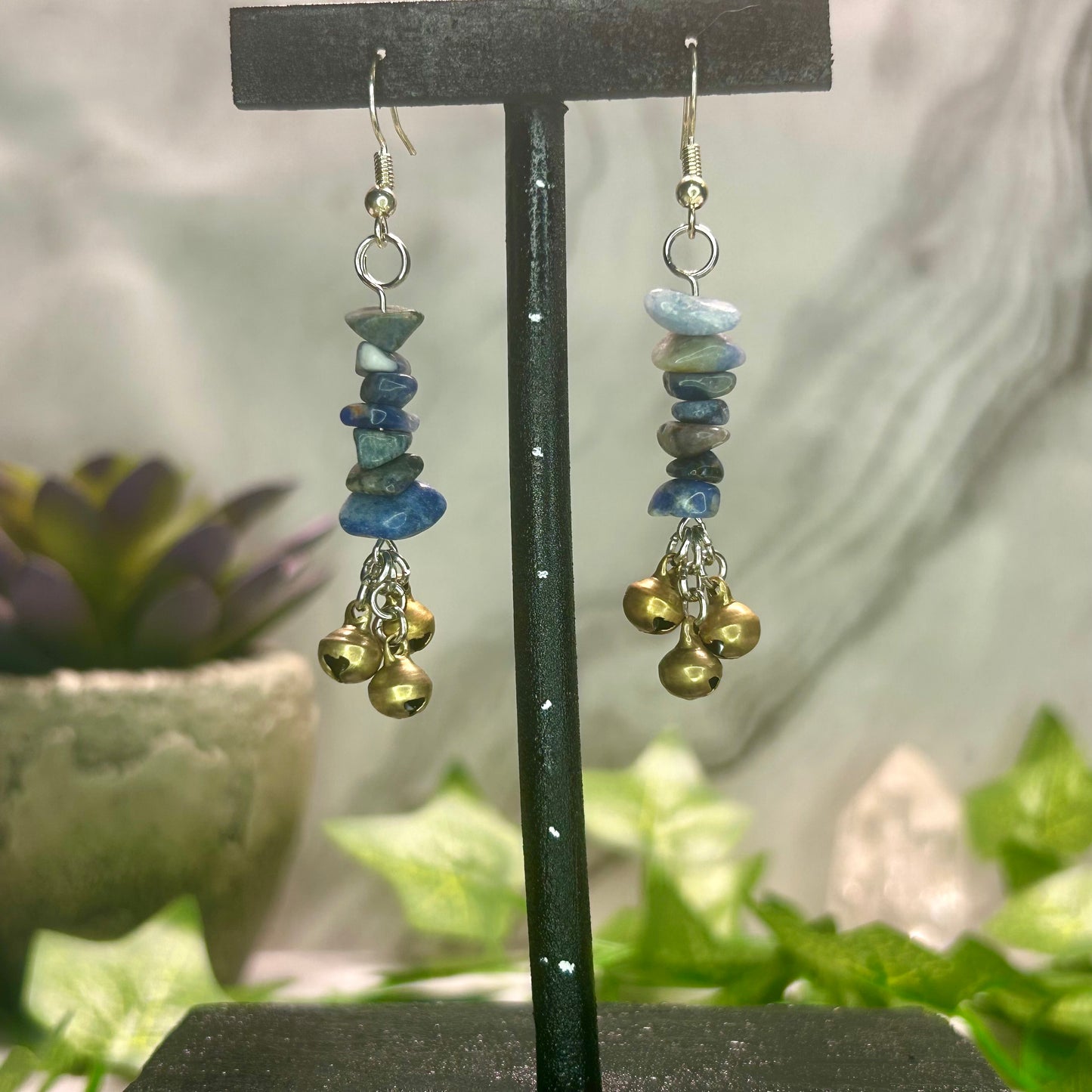 Sodalite Spirit Bell Earrings