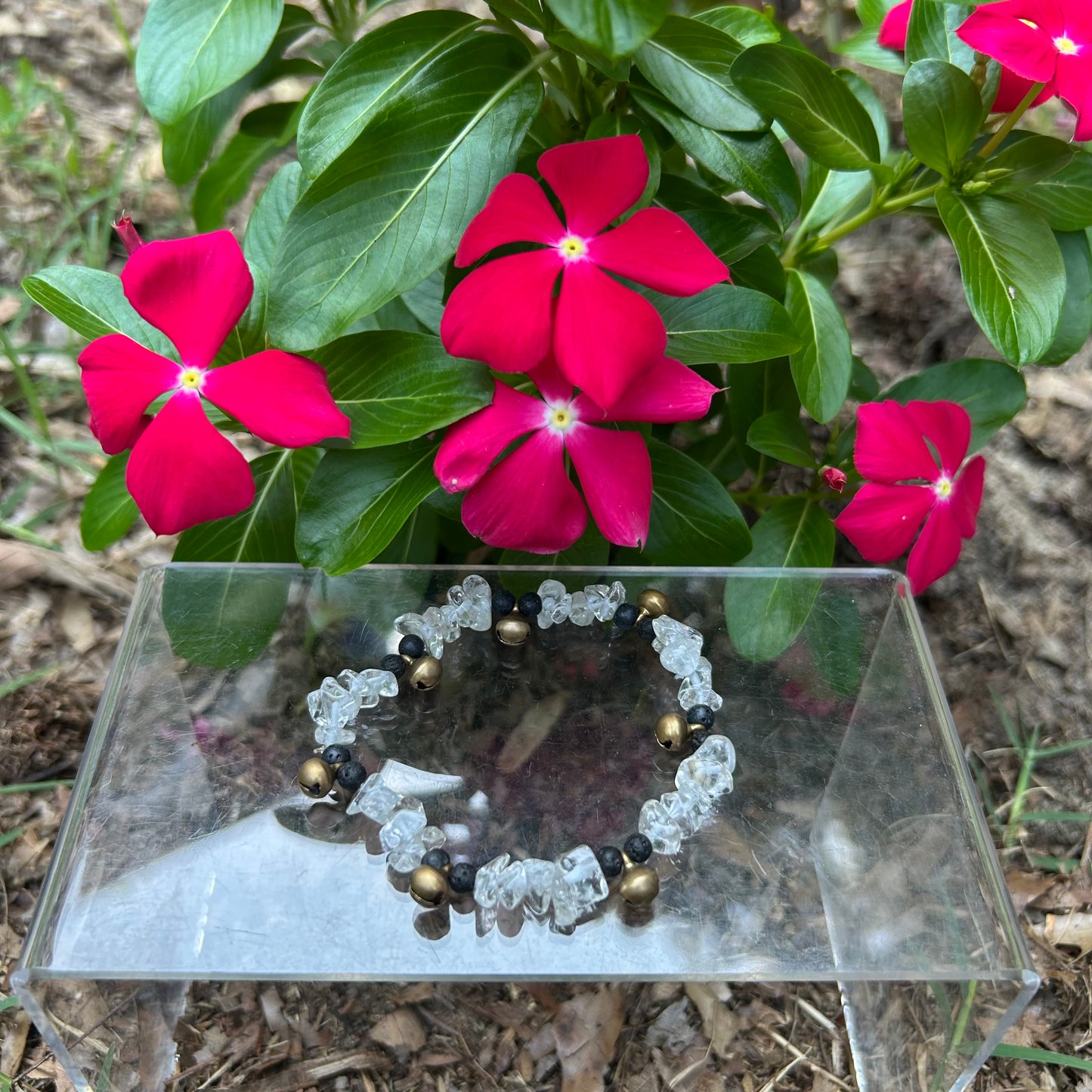 Clear Quartz Spirit Bell Bracelet