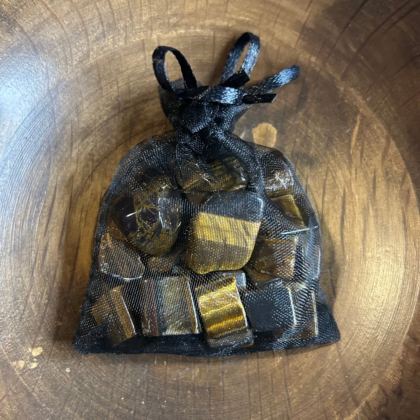 Tumbled Tiger's Eye Pouch