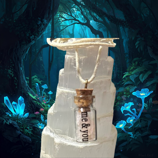 Rose Quartz Crystal Jar Necklace