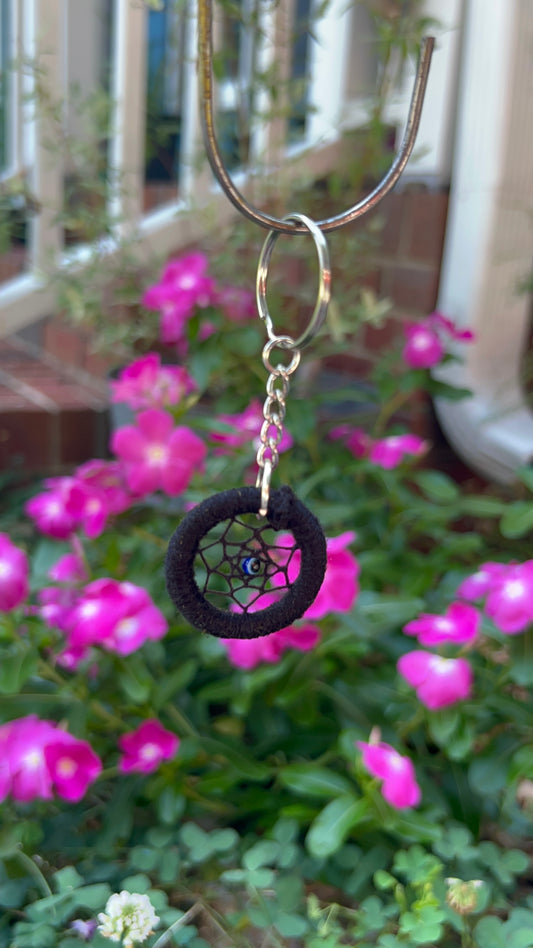 1" Evil Eye Dreamcatcher Keychain
