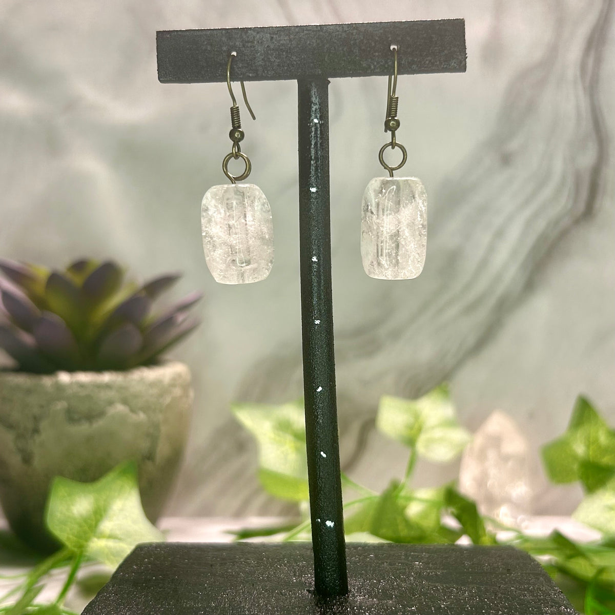 Clear Quartz Earrings