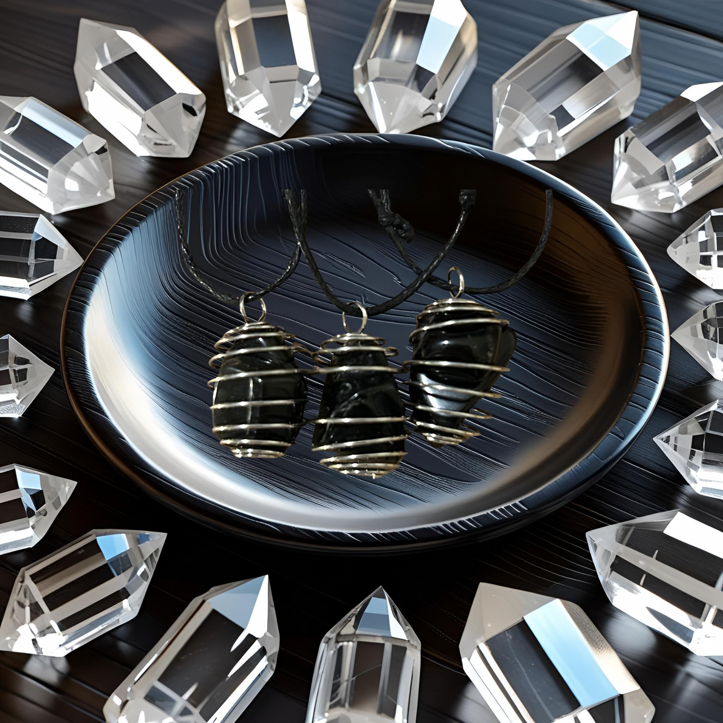 Black Obsidian Stackable Necklace