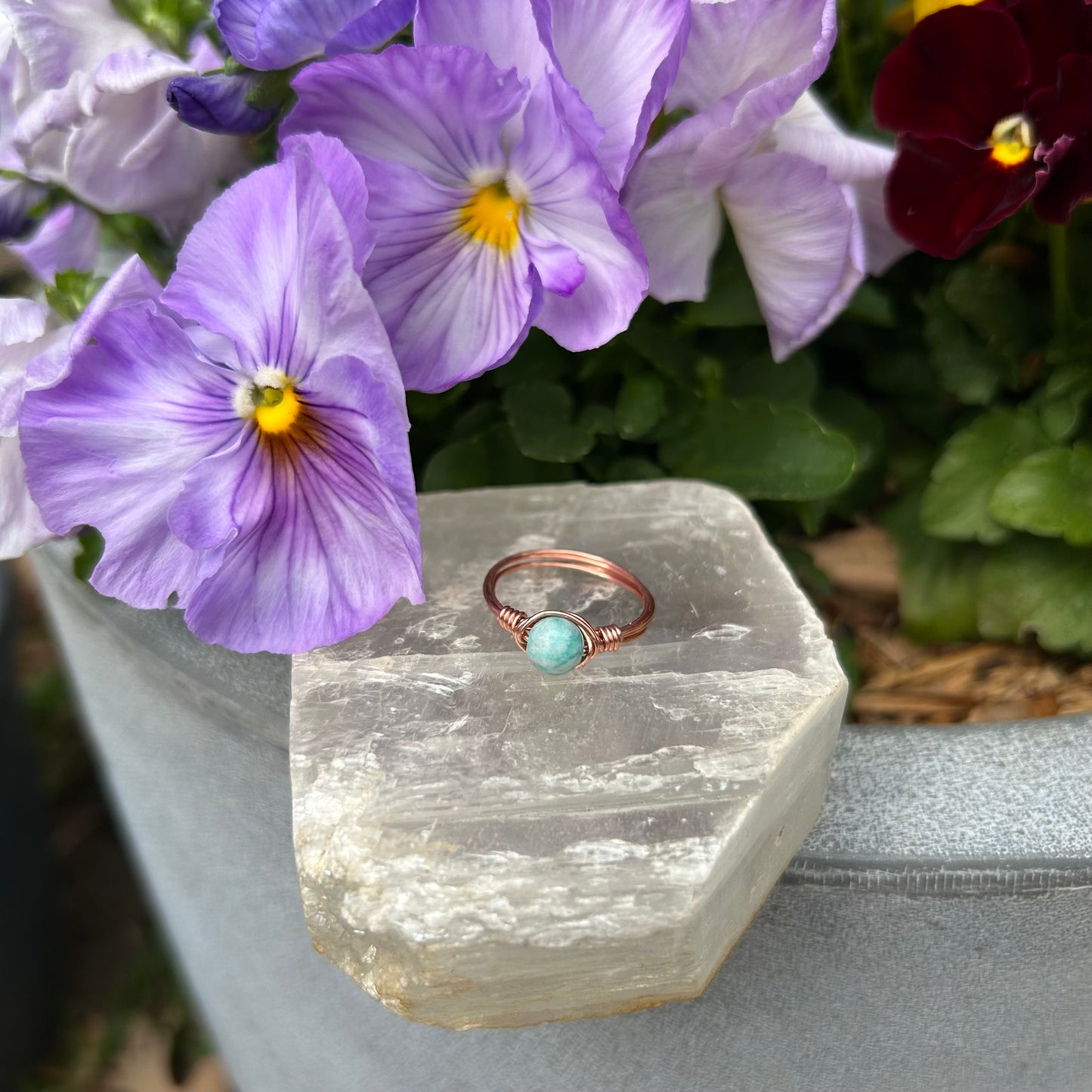 Amazonite Ring - 8