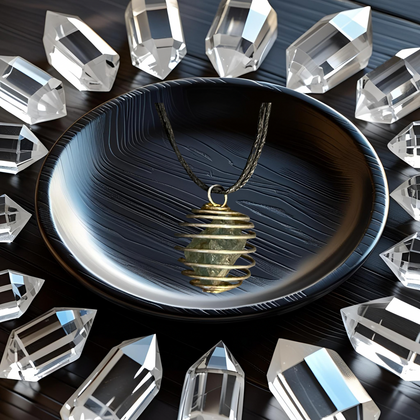 Aquamarine Caged Necklaces