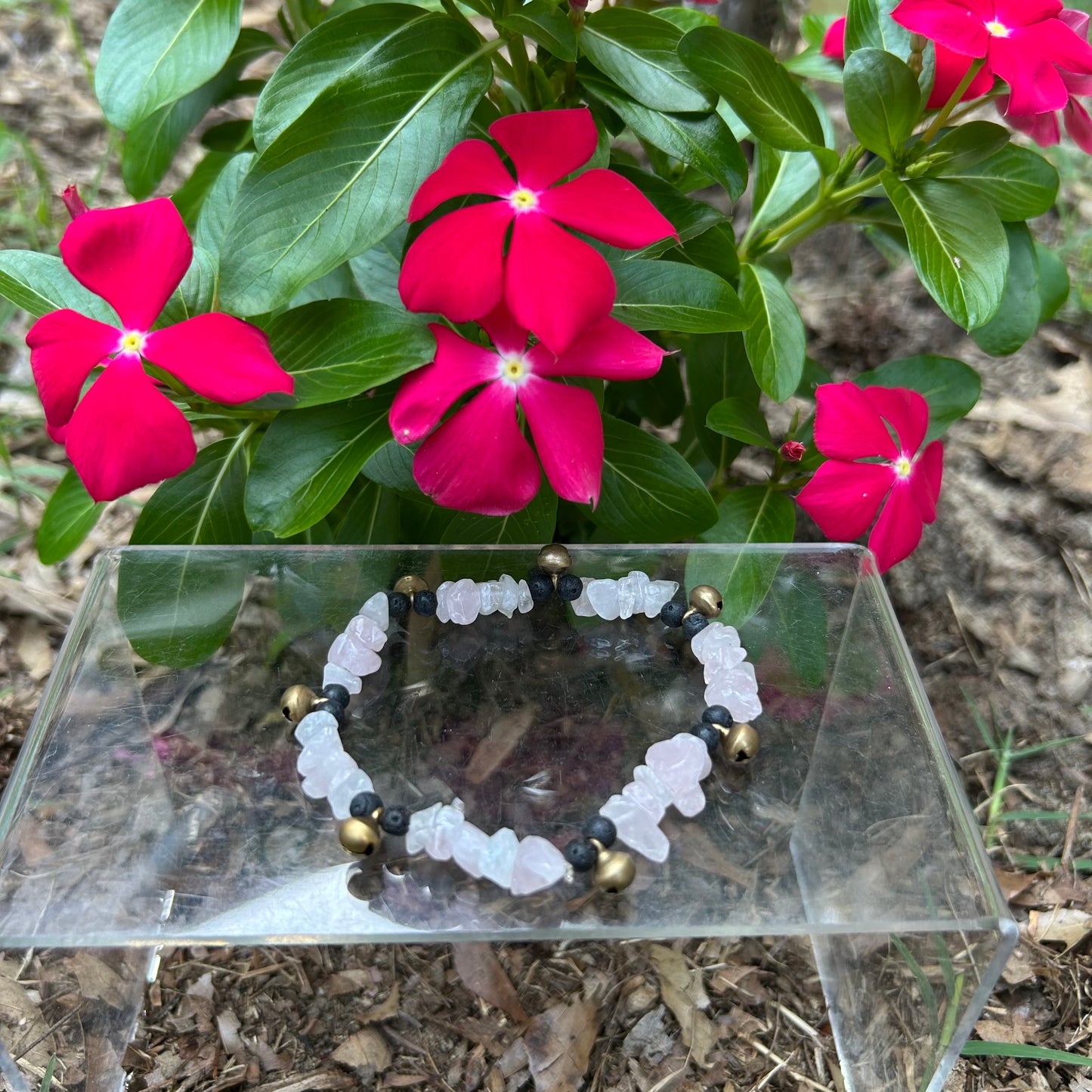 Rose Quartz Spirit Bell Bracelet
