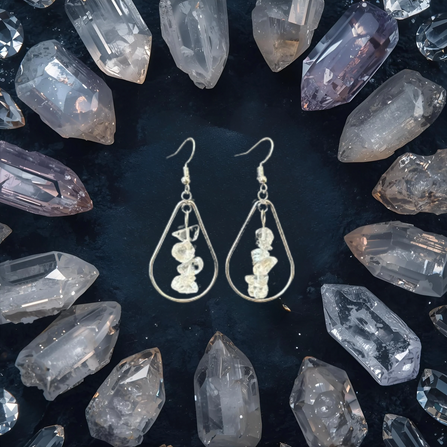 Clear Quartz Earrings