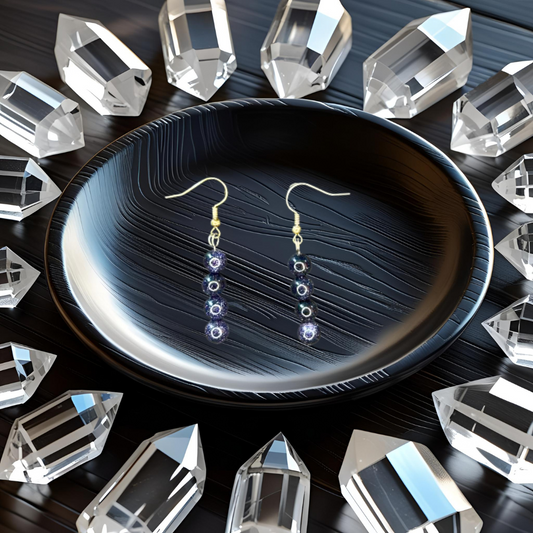Blue Goldstone Earrings