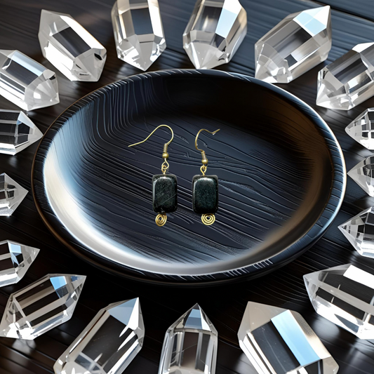 Black Obsidian Earrings