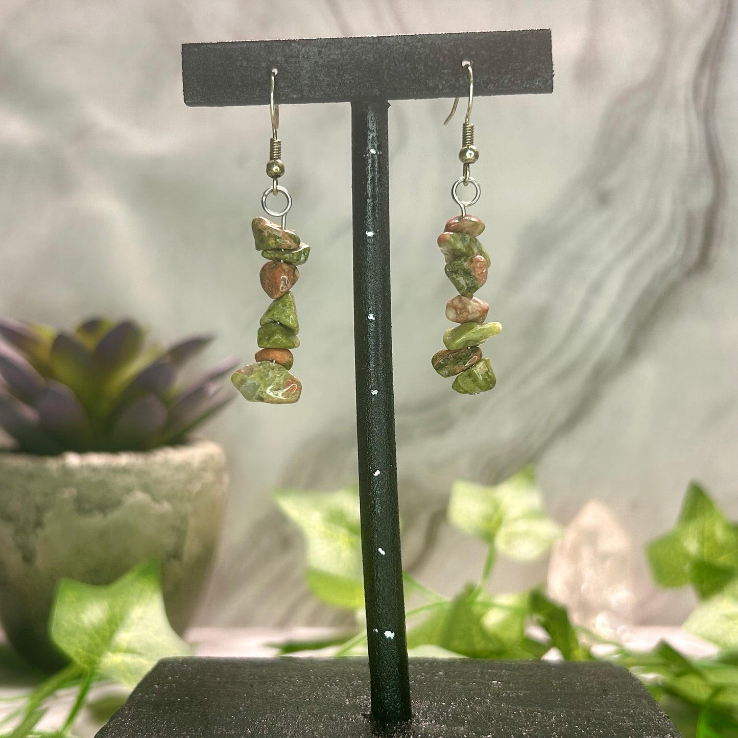 Unakite Earrings