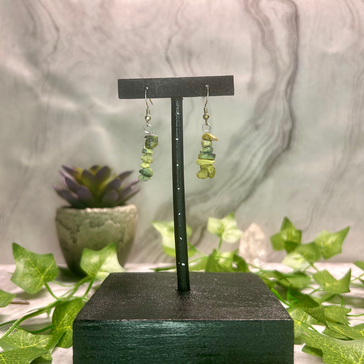 Yellow Turquoise Earrings