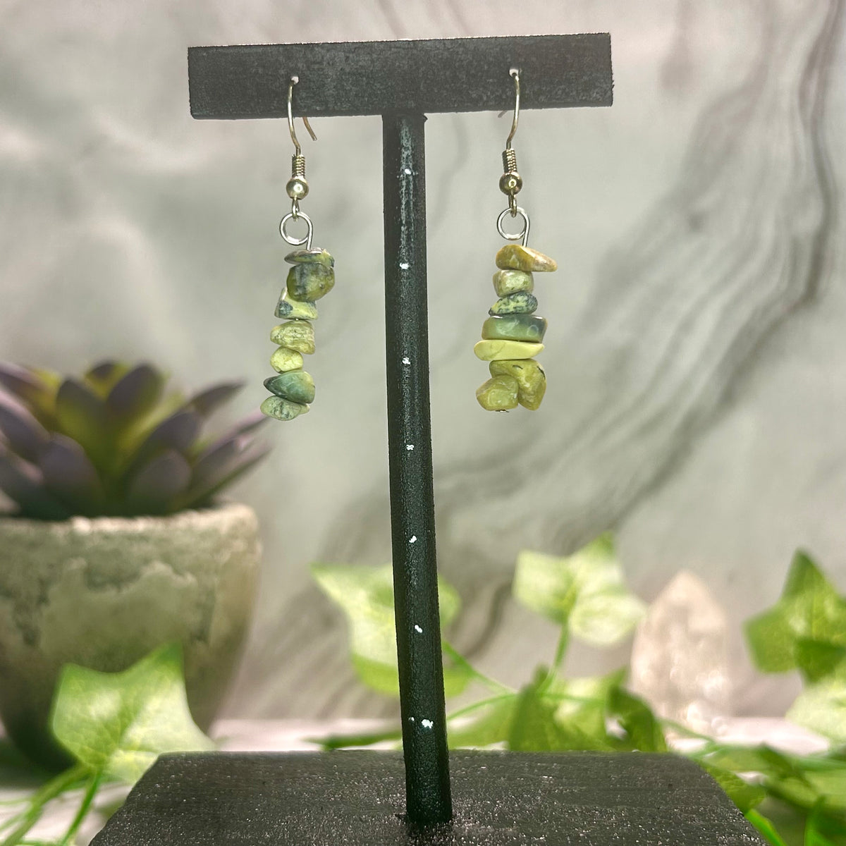 Yellow Turquoise Earrings