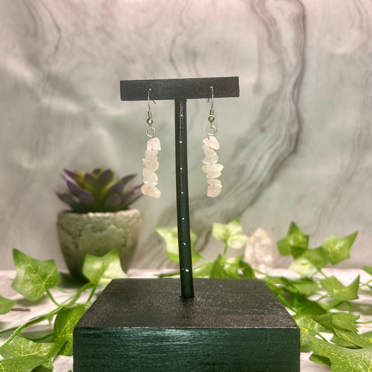 Rose Quartz Earrings