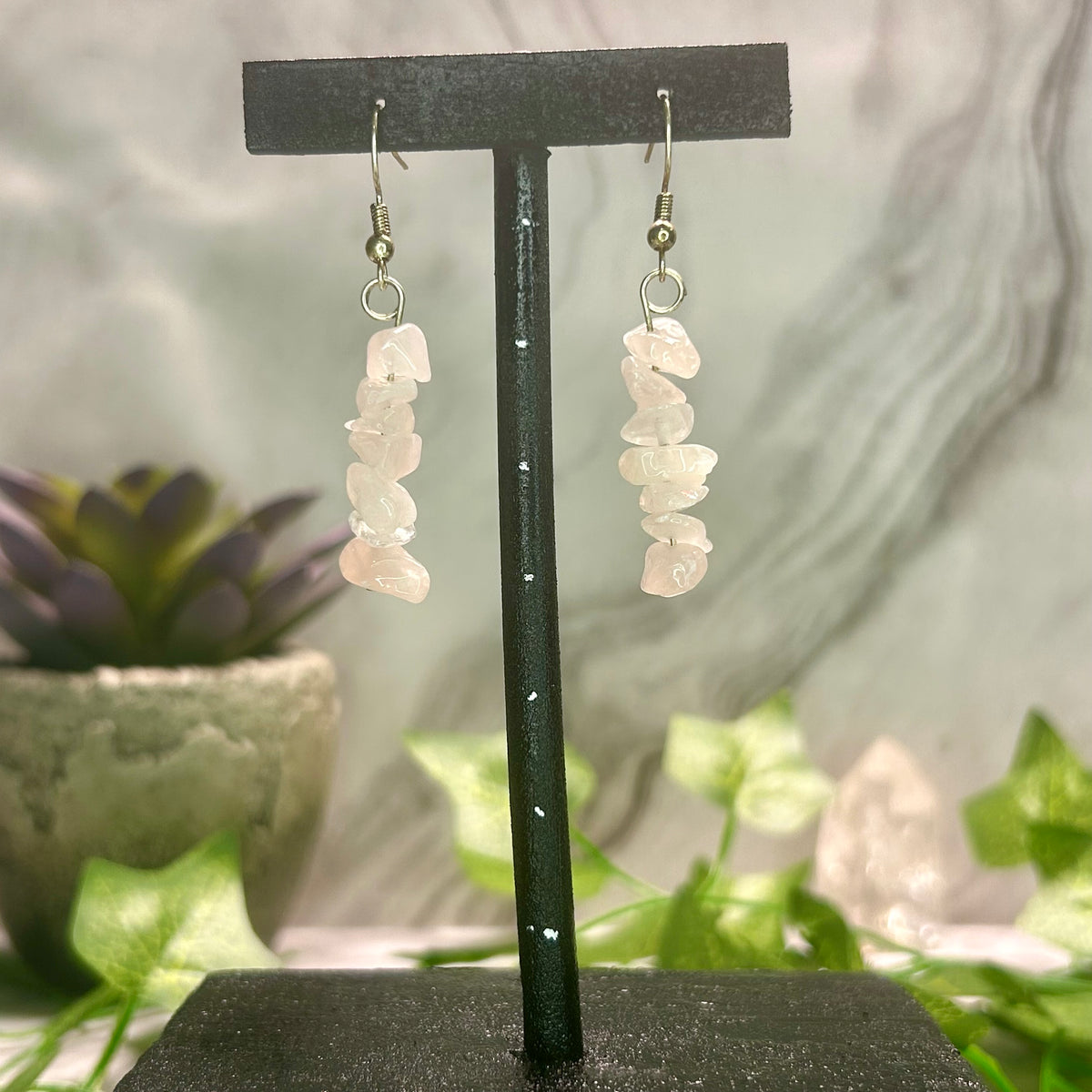 Rose Quartz Earrings